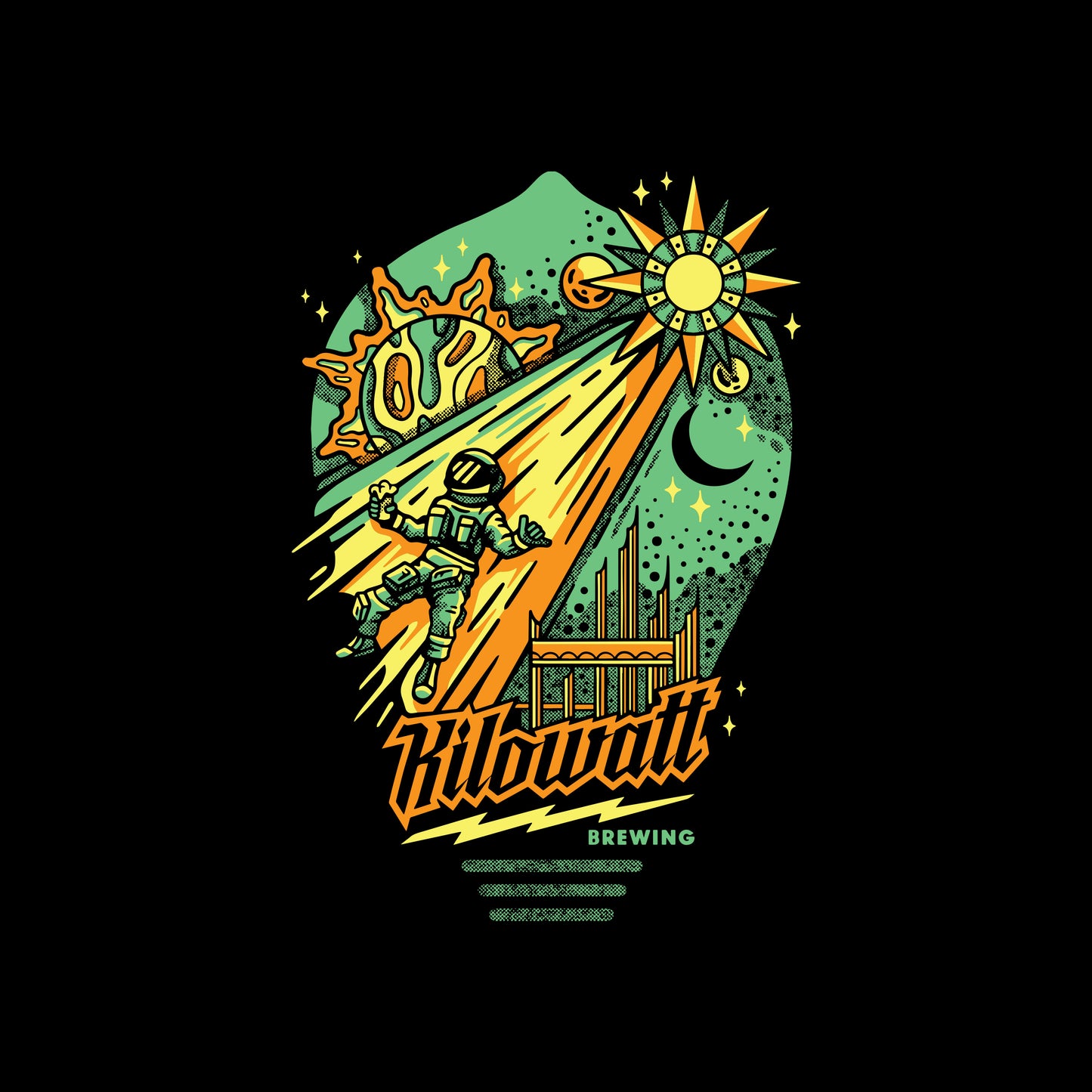 The Brewery Tee - Kilowatt Brewing