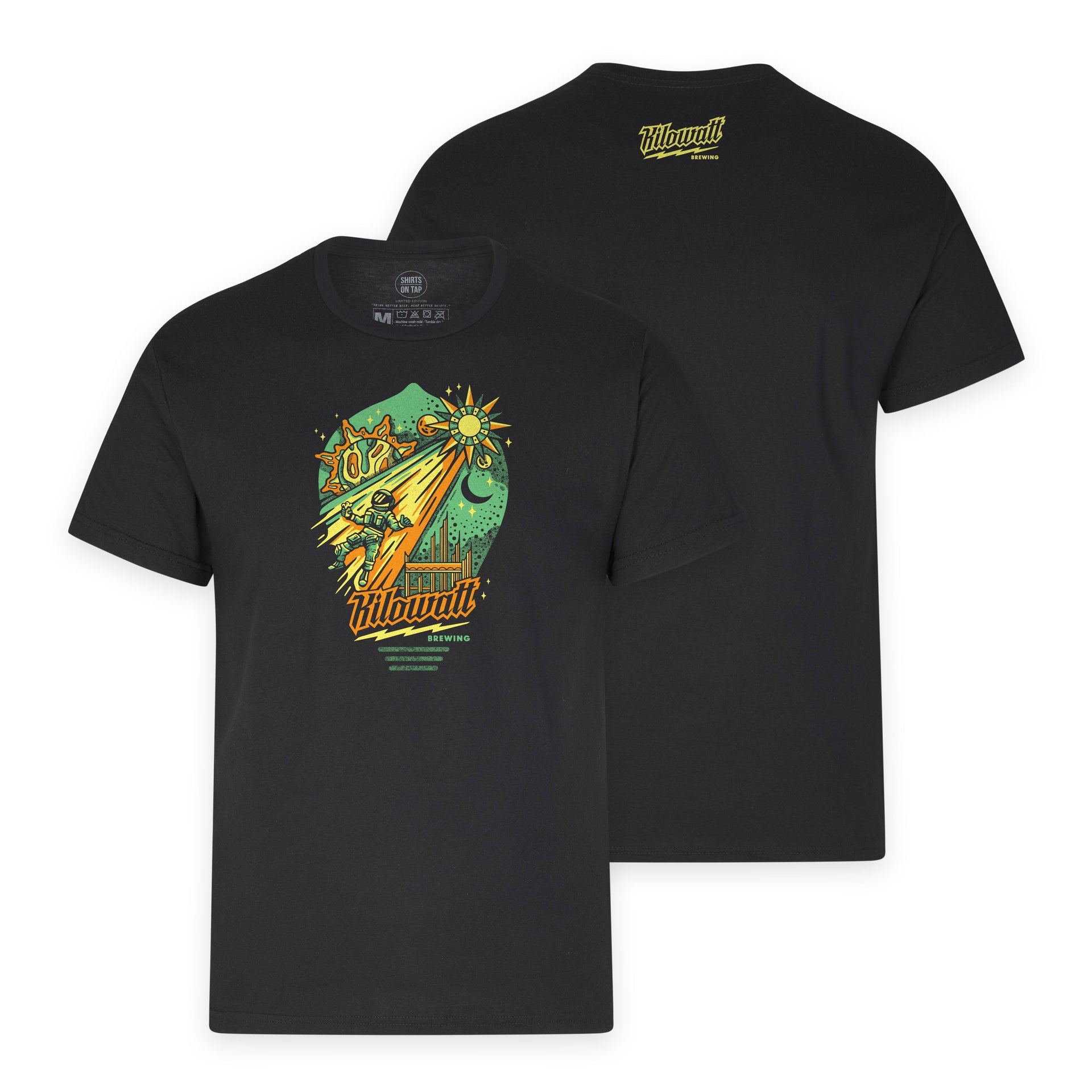 The Brewery Tee - Kilowatt Brewing - Soft Cotton / Big On Front / Small
